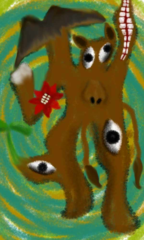 この絵どうすか 馬の絵なんです 作者の独特な世界観が表現されていて 面 Yahoo 知恵袋