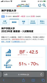 神戸学院大学って偏差値もっといいと思ってたんですけど これはなぜでしょう Yahoo 知恵袋