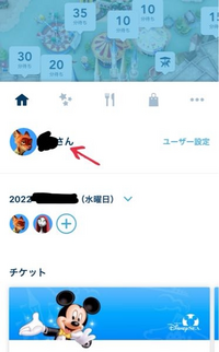 Disney - ニックネーム MyDisney アカウントとパーク入園予約