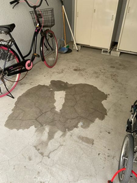 ガレージのオイル染みの落とし方について 分かる方教えて下さい Yahoo 知恵袋