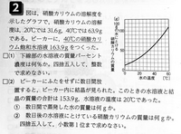 中一理科質量パーセント濃度を求める問題です 2 の をどなたか Yahoo 知恵袋