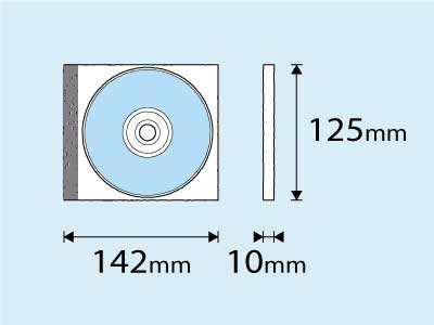 至急です。メルカリでこのサイズのcd9枚セットが売れたのですが、発送