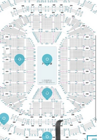 至急。さいたまスーパーアリーナの座席表の見方がわかりません。どなたか教えてくれないでしょうか？

aゲート 237扉 200レベル 10列 801番

この席はハズレでしょうか？初めての現地で不安です 