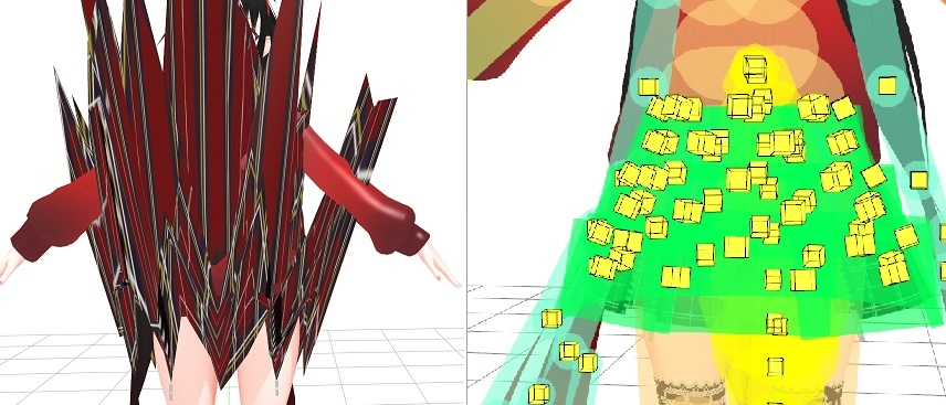 mmd スカート コレクション 制御点