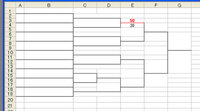 エクセルの条件付き書式設定について 図のようなトーナメント表を作成して Yahoo 知恵袋