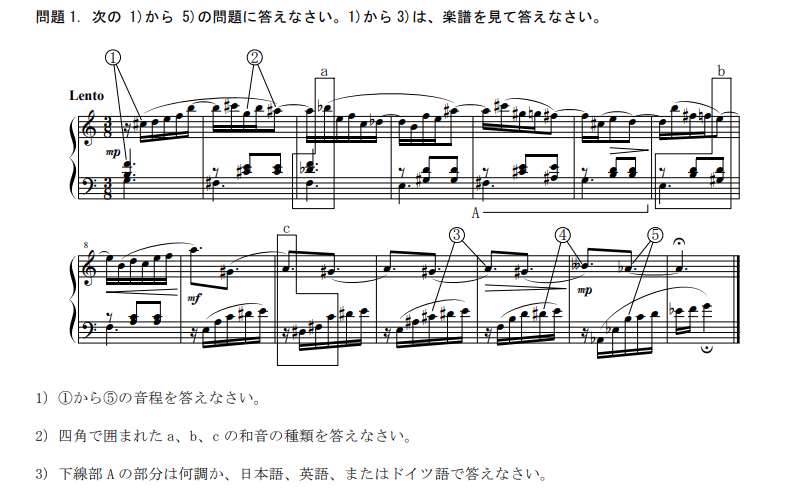 東京藝術大学の音楽環境創造科を志望している高1です。一次試験のテ