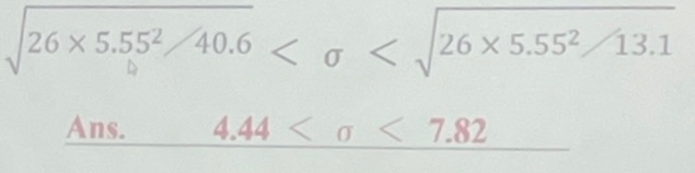 統計の標準偏差を扱った問題で画像のような式が出てきました。 ルートの中の計算をどう計算したら答えのような簡単な数字にできるのですか？ 文系で統計を習いたてなもので…未熟で質問ですみません。