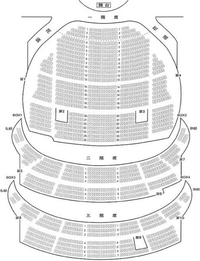 宝塚の梅芸公演ではＳ席、A席、Ｂ席はどのような区分けをされているか