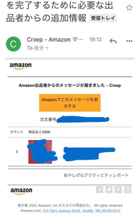 至急］Amazonのマーケットプレイスで購入しましたがこのようなメールが