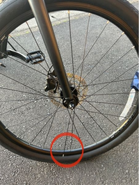 自転車のスポークが外れてしまいました。1本車輪から外れて