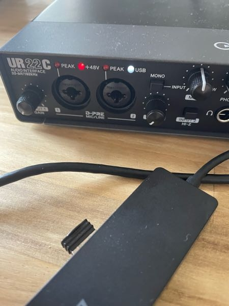オーディオインターフェース、UR22Cを持っているのですが、+48V オーディオインターフェース、UR22Cを持っているのですが、+48V