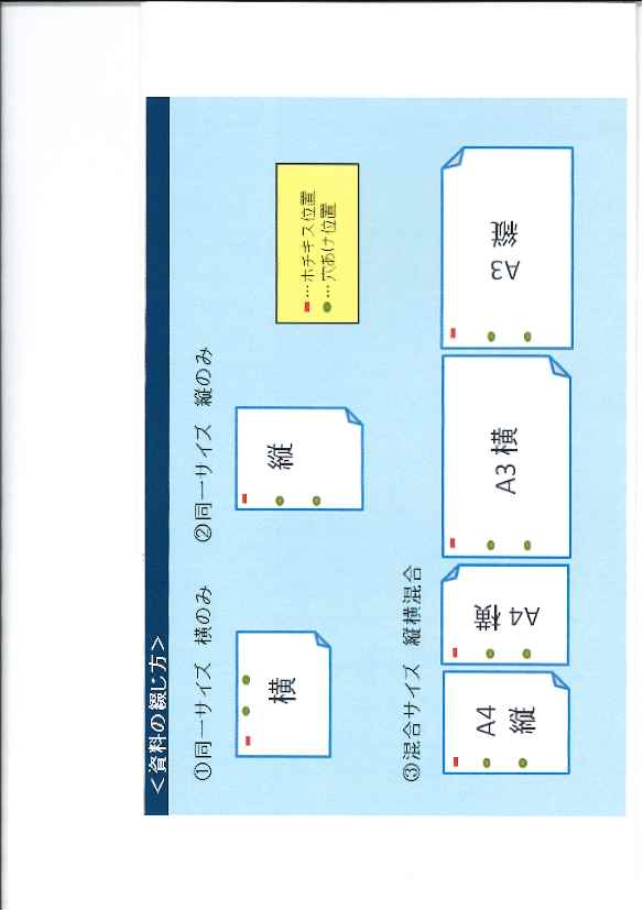 書類横 縦混在 – ファイリング 横向きを縦にファイルする場合 – WLNM