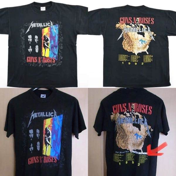 GUNSN'ROSESMETALLICAヴィンテージガンズアンドローゼズ