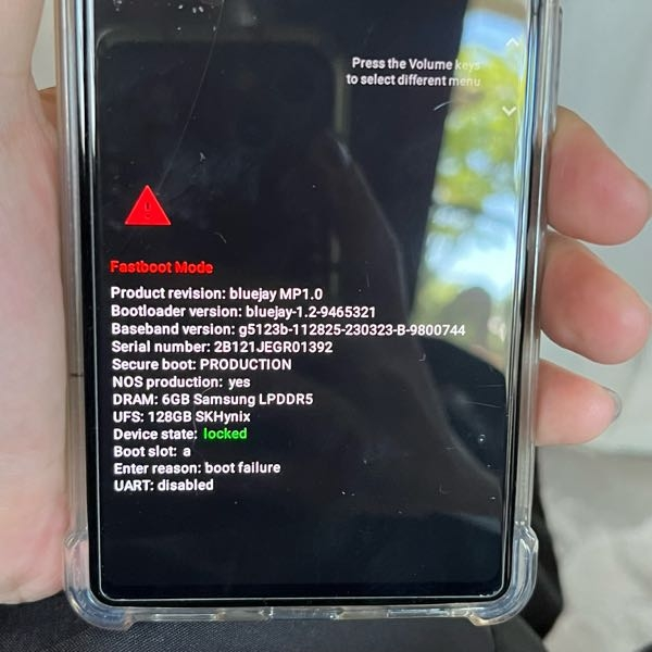 Googlepixel6aで突然このような画面が出ました。解除方法を調べて