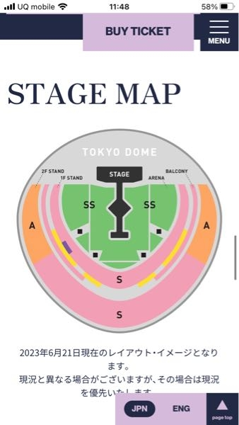 テイラースイフト11/20 スタンド指定S席連番