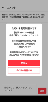 メルペイについて。現在利用制限がかかっているみたいで、後払い枠が