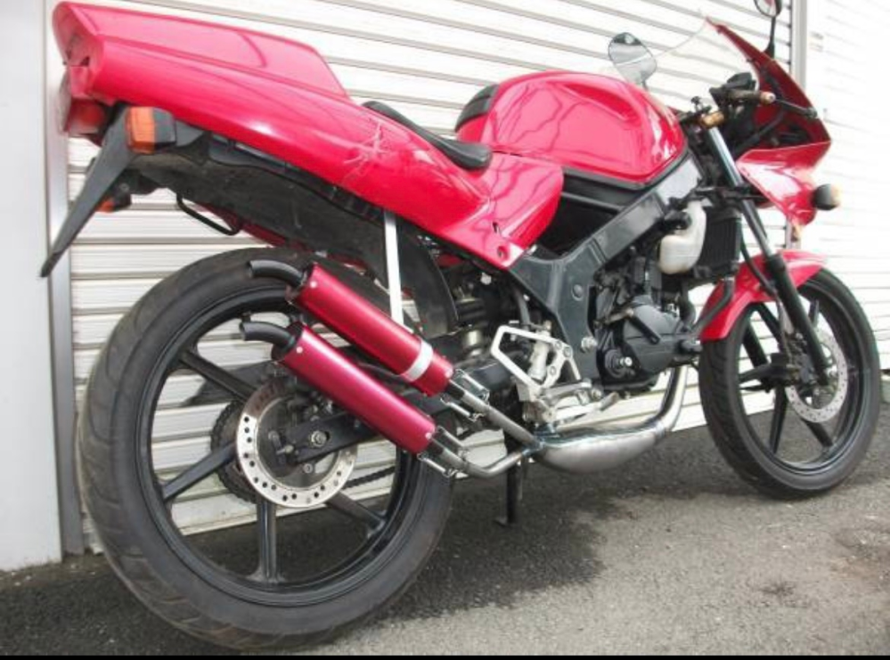 ホンダ　NS-1 社外チャンバー　リップス？ヨコタ？ RSヨコタ レーシングショップヨコタ NS-1走り屋倶楽部スティール