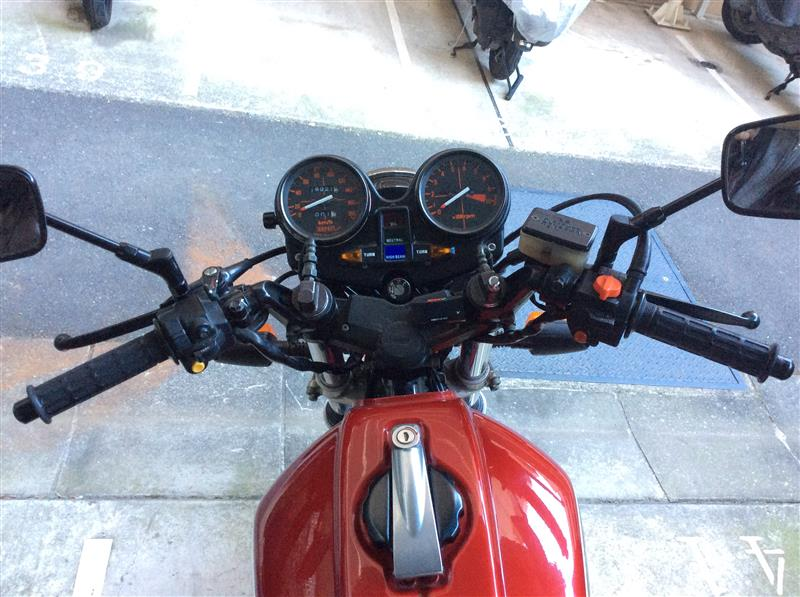 cb750f純正ハンドルくの字 （美品 ホンダ純正 CB750F ハンドル