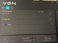 中華ゲーミングマウスのvgn dragonfly f1 proの設定でsensor modeという項目があるのですが、どういう設定でしょうか。この項目ではLPとHPを選択できます。 