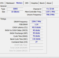 cpu-zでデュアルチャネルか確認したのですが、Dualでもなく2×64b
