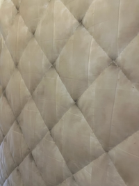 ベッドパッドを洗濯したところ縫い目の所が黒くなっているのに気づき  