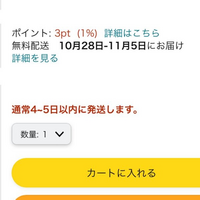 至急！！！Amazonで購入したいものがあるのですが、10/28~11/5