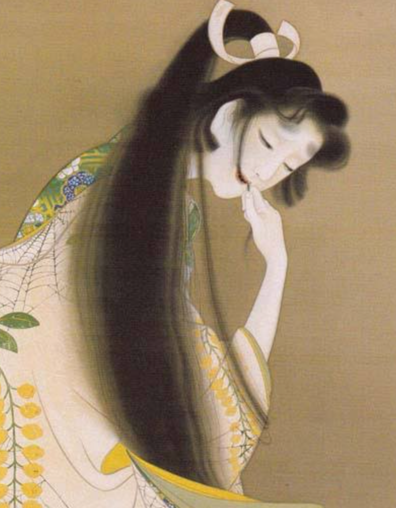 上村松園の焔に描かれている女性のような眉毛のことを何といいますか？