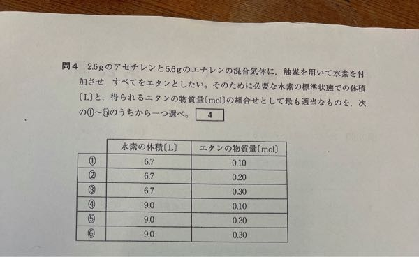 高校化学の問題です！ 解説お願いします！