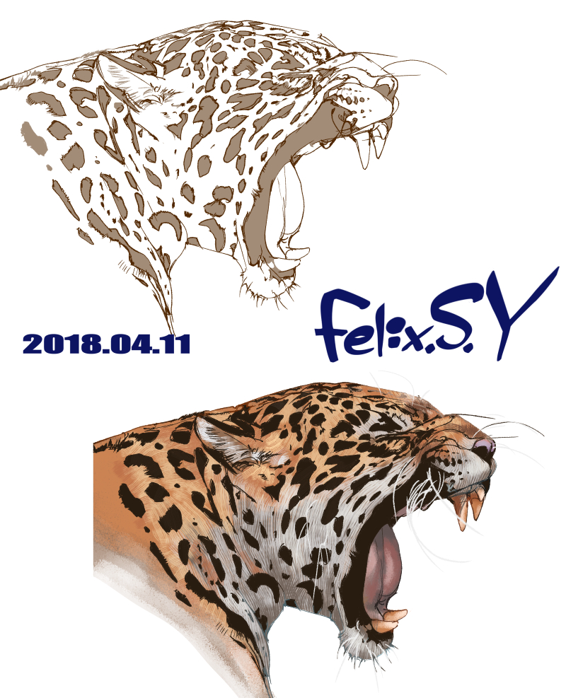 デジタルで動物の絵を描きまたよ。 何の動物を描いたか、分かりましゅかあ？