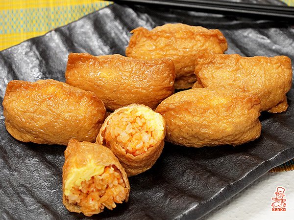 こんばんは。夕食にコレは嬉しいほうですか？ お稲荷さん・いなり寿司です。