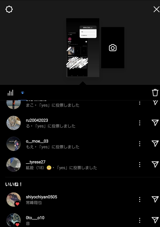 Instagramに関しての質問です。 BeRealを交換しよというアンケートのストーリーを上げたのですが、投票されずにいいねだけ押されました。これはどういう心理ですか？
