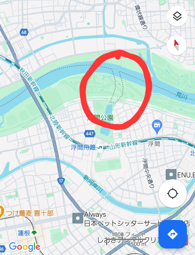 東京と埼玉の県境にあるこの部分はなんでこうなっているのでしょうか❔ なにか重要な物でもあるのでしょうか❔