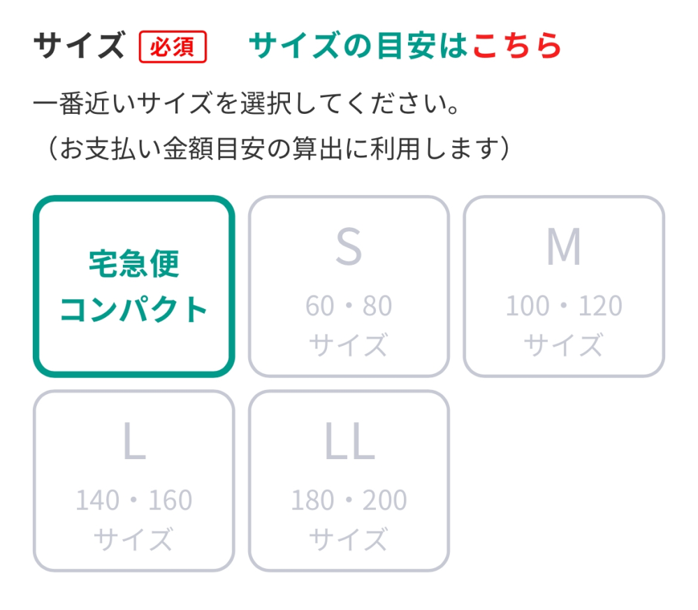 クロネコのスマホで匿名配送でPS4のゲームソフトを2本送りたいのですが、サイズは何にすればいいのでしょうか？