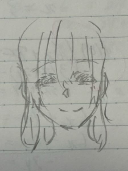 どっちに驚いてるかわからない絵 この絵ってうまいですか、下手ですか？？毎回かいた数日後にうわ
