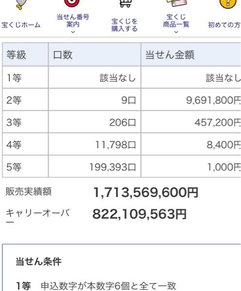 ロト6を複数枚同一番号で購入し、仮に一等を当てた場合一等の金額×購