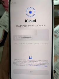 大至急ご回答お願いします。

iPhoneを新しくして、iCloudから引き継ごうとしているのですが、ずっとこの画面でぐるぐるしたままです。
この作業には時間がかかるものなのでしょうか？ わかる方教えてください。
よろしくお願いします。