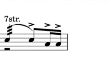 ドラム譜のこの記号の意味とたたき方を教えてください！ 譜面元はこちらです https://youtu.be/Ze2WeRzzIRc?si=WB9SH1g-gLg5coiN