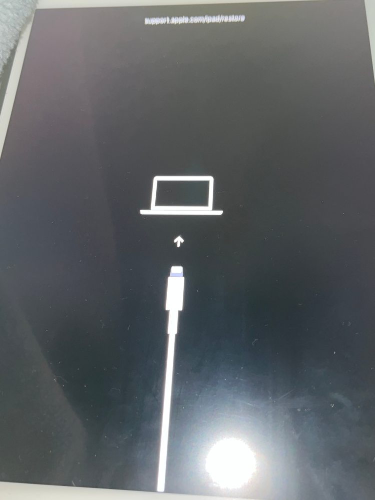 iPadにこのような表示が出てきたのですが充電しろということで