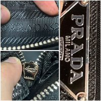 せっかく買ったPRADAのカバンが偽物でしたAにも結び目?があり 