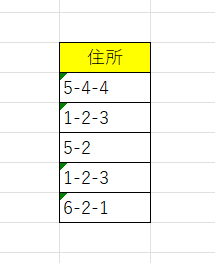 エクセルのエラーインジケーターについて質問です。'5-4-4'1