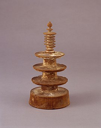 百萬小塔 法隆寺 木彫 仏教美術 百萬小塔 法隆寺 木彫 仏教美術