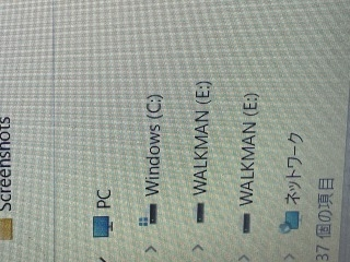 ウォークマンについて質問です。 先日ウォークマン（NW-S315）をPCに接続した所WALKMANとエクスプローラーで2個表示されました。これは正常なのでしょうか？対処法が分からないので有識者の方がいらっしゃいましたら教えて欲しいです。