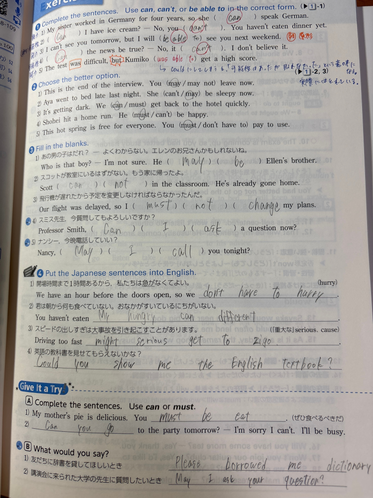 大至急！！！高校一年英語アースライズというレッスンブックのLes