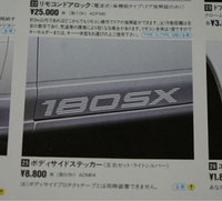 180sx純正オプションのボディサイドステッカーのサイ...』 日産 180SX 