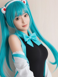 初音ミクのコスプレをしているこの女性は声優の藤田咲さんに似てると思いますか？

《似てないなら理由をお願いします。》 