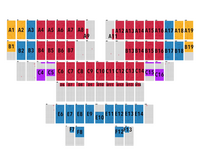 ENHYPENのライブのvip2次で（アプグレ）当選してC16だったんですけど、この2〜6列の空席ってグローバル枠の人が座る可能性めちゃくちゃ高いと思いますか(;_;)？ FATEツアーの時も確かグローバル枠のvipがあったのは知っているのですが座席配置は調べてもあまり出てこなくて...