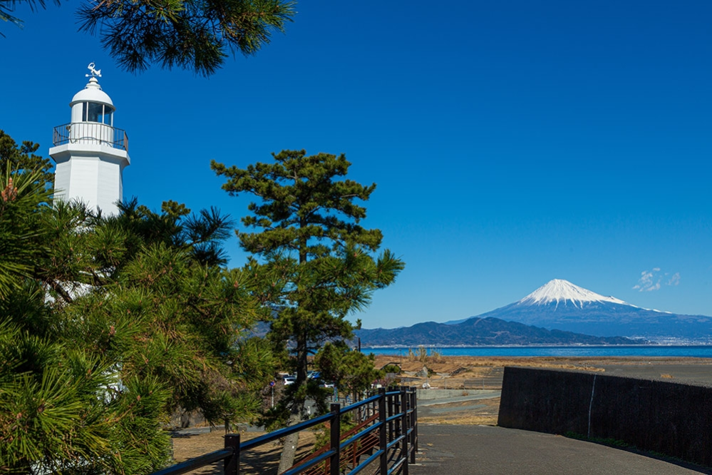 富士山が見える静岡県内の場所。ここはどこですか？