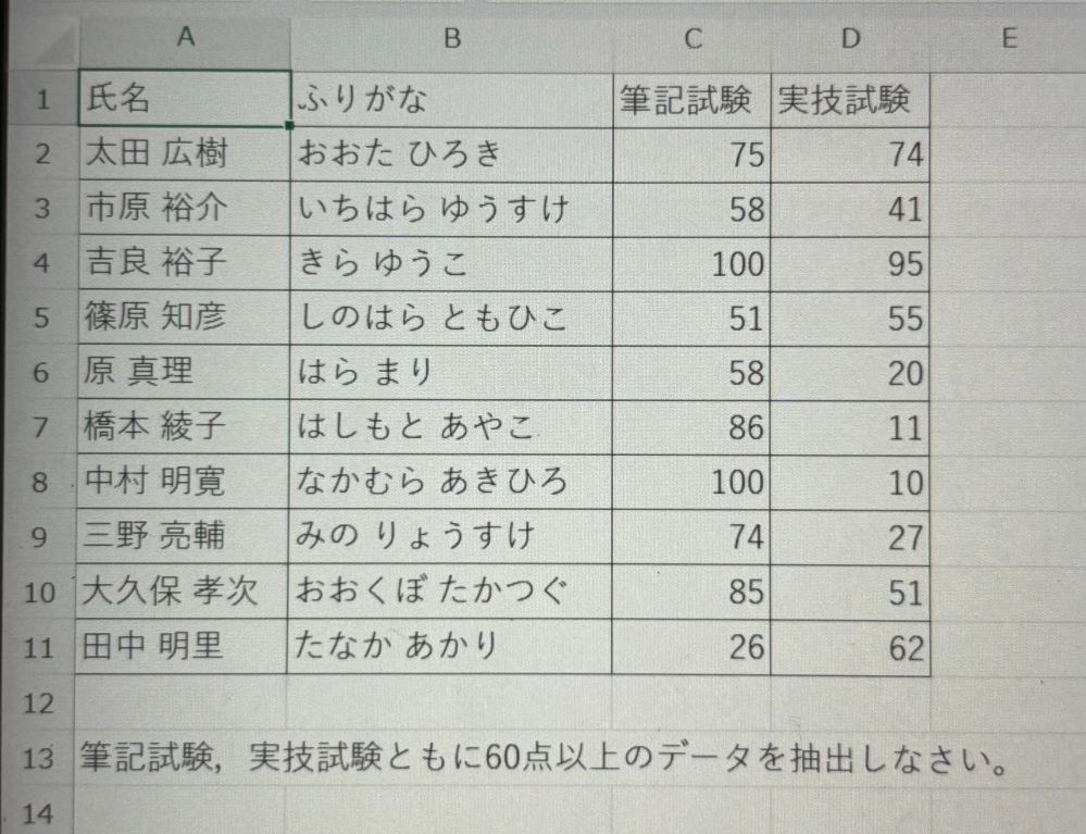 情報の課題です。Excelの使い方が分かりません。教えてください。