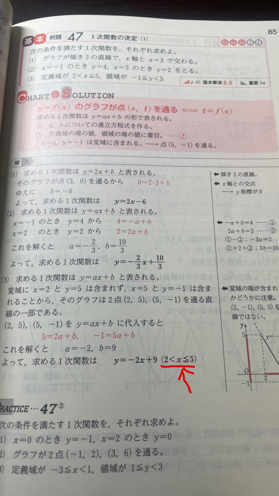 数1の問題です。 答えに矢印の部分はいるのでしょうか？