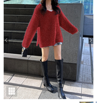 骨格ストレートなんですけど、シャギーニットを着たいと思ってるんですけど事故りますか？ 